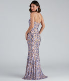 Norvina Sequin Scroll One-Shoulder Mermaid Formal Dress creates the perfect summer wedding guest dress or cocktail party dresss with stylish details in the latest trends for 2023!