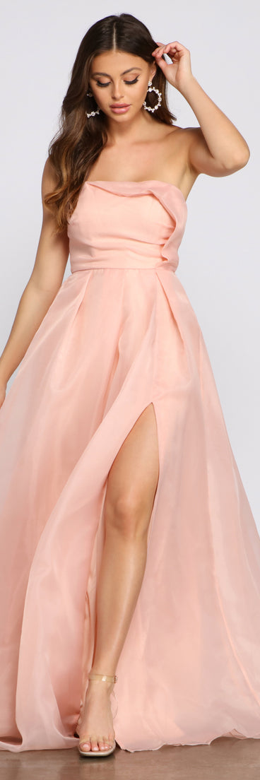 Zora Formal Strapless A-Line Dress is a stunning choice for a bridesmaid dress or maid of honor dress, and to feel beautiful at Prom 2023, spring weddings, formals, & military balls!