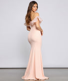 Daphne Formal Ruffled Mermaid Dress creates the perfect summer wedding guest dress or cocktail party dresss with stylish details in the latest trends for 2023!