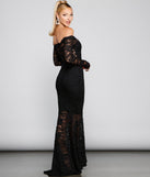 Betty Formal Off The Shoulder Lace Dress creates the perfect summer wedding guest dress or cocktail party dresss with stylish details in the latest trends for 2023!