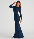 Francine Formal Open Back Glitter Blue Prom Dress is a gorgeous pick as your 2023 prom dress or formal gown for wedding guest, spring bridesmaid, or army ball attire!