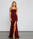 Emerson Formal High Slit Mermaid Dress creates the perfect summer wedding guest dress or cocktail party dresss with stylish details in the latest trends for 2023!