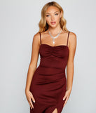 Emerson Formal High Slit Mermaid Dress creates the perfect summer wedding guest dress or cocktail party dresss with stylish details in the latest trends for 2023!