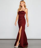 Emerson Formal High Slit Mermaid Dress creates the perfect summer wedding guest dress or cocktail party dresss with stylish details in the latest trends for 2023!