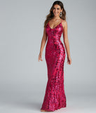 Lila Formal Open-Back Sequin Mermaid Dress provides a stylish summer wedding guest dress, the perfect dress for graduation, or a cocktail party look in the latest trends for 2024!