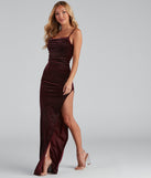 Jess Glitter Cowl Neck Maxi Formal Dress creates the perfect summer wedding guest dress or cocktail party dresss with stylish details in the latest trends for 2023!