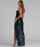 Eris Formal Sequin Scroll Dress & Windsor