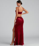 The Lara Glitter Velvet Mermaid Dress is a gorgeous pick as your 2023 prom dress or formal gown for wedding guest, spring bridesmaid, or army ball attire!