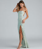 Edlyn Sequin Laceup Mermaid Formal Dress provides a stylish summer wedding guest dress, the perfect dress for graduation, or a cocktail party look in the latest trends for 2024!