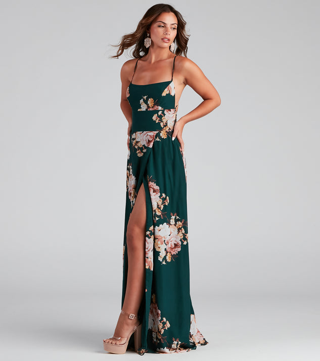 Zen Floral Chiffon Dress & Windsor