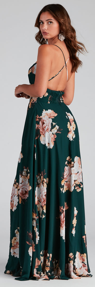 Zen Floral Chiffon Dress creates the perfect spring wedding guest dress or cocktail attire with stylish details in the latest trends for 2023!