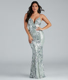 Vee Formal Sequin Mermaid Dress creates the perfect summer wedding guest dress or cocktail party dresss with stylish details in the latest trends for 2023!