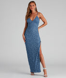 Marylou Lace Mesh Plunge Neck Formal Dress provides a stylish summer wedding guest dress, the perfect dress for graduation, or a cocktail party look in the latest trends for 2024!