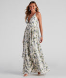 Zaya Formal Floral Chiffon Dress creates the perfect summer wedding guest dress or cocktail party dresss with stylish details in the latest trends for 2023!
