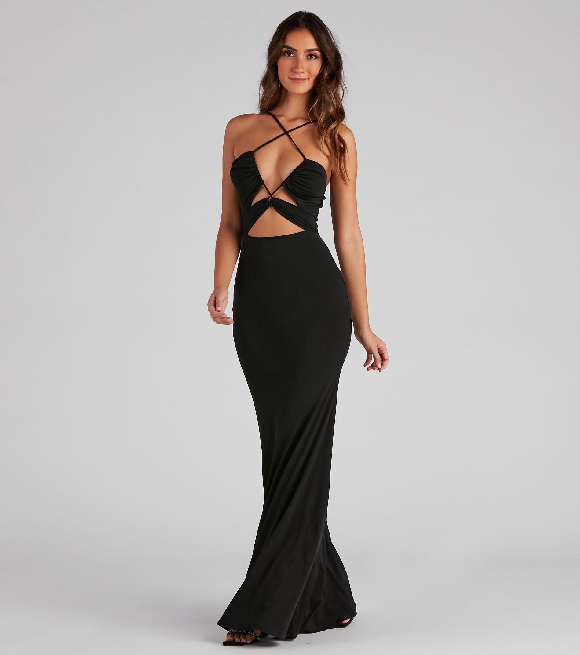 Ailyn Formal V-Neck Cutout Mermaid Dress & Windsor