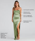 Lola High Slit Satin Dress 2 provides a stylish spring wedding guest dress, the perfect dress for graduation, or a cocktail party look in the latest trends for 2024!