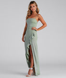 Constance Formal Ruffled Glitter Dress creates the perfect summer wedding guest dress or cocktail party dresss with stylish details in the latest trends for 2023!