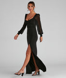 Delanie Formal High Slit Mermaid Dress creates the perfect summer wedding guest dress or cocktail party dresss with stylish details in the latest trends for 2023!
