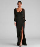 Delanie Formal High Slit Mermaid Dress creates the perfect summer wedding guest dress or cocktail party dresss with stylish details in the latest trends for 2023!