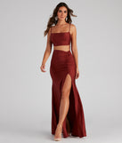 The Christa Formal Cutout Satin Dress is a gorgeous pick as your 2023 prom dress or formal gown for wedding guest, spring bridesmaid, or army ball attire!
