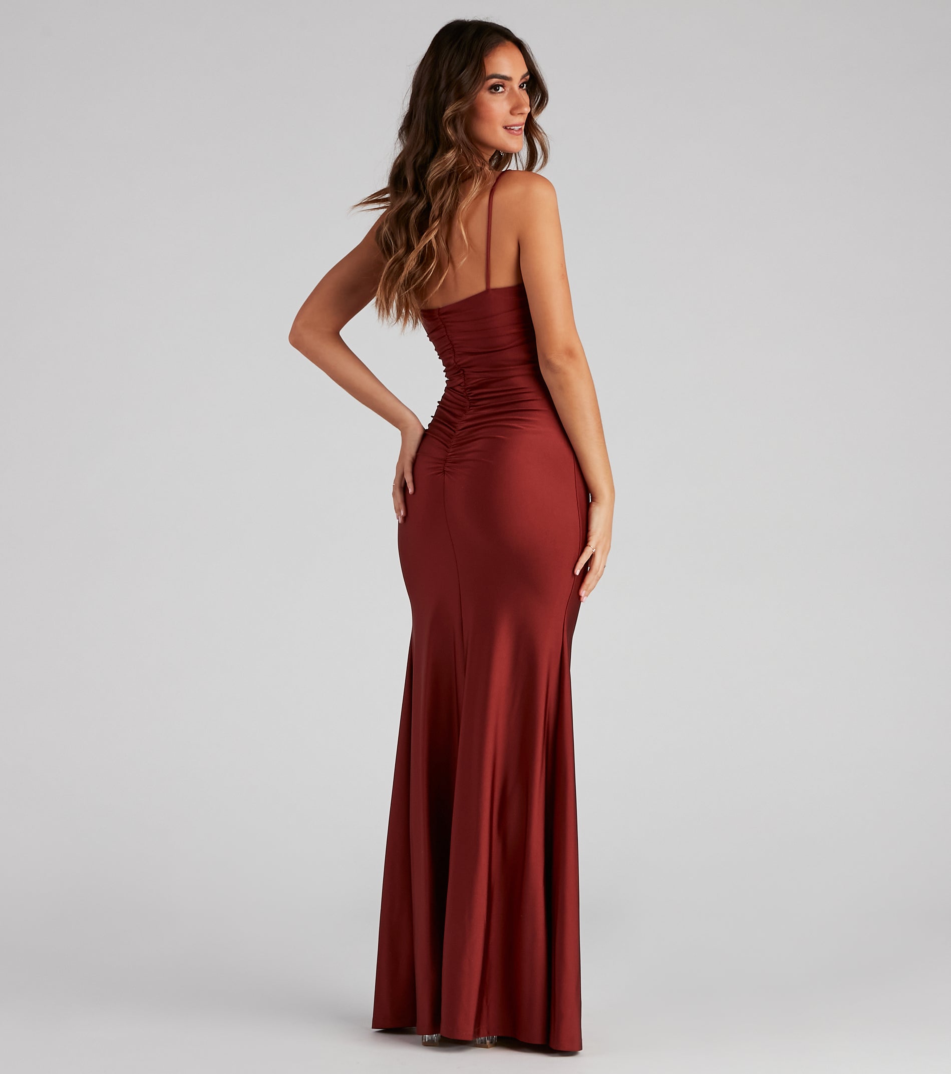 Christa Formal Cutout Satin Dress & Windsor