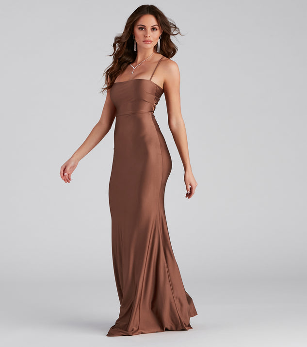 Gisel Formal X-Back Long Dress creates the perfect summer wedding guest dress or cocktail party dresss with stylish details in the latest trends for 2023!