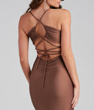 Gisel Formal X-Back Long Dress creates the perfect summer wedding guest dress or cocktail party dresss with stylish details in the latest trends for 2023!
