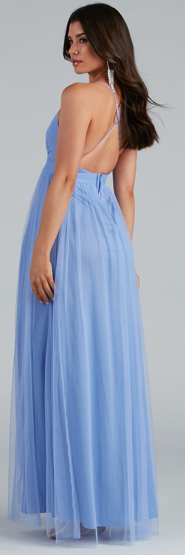 Shay A-Line Tulle Formal Dress creates the perfect summer wedding guest dress or cocktail party dresss with stylish details in the latest trends for 2023!