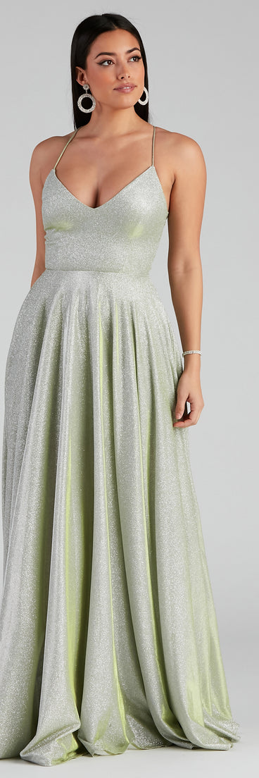 Palmer Formal Glitter Lace Dress creates the perfect summer wedding guest dress or cocktail party dresss with stylish details in the latest trends for 2023!