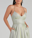Palmer Formal Glitter Lace Dress creates the perfect summer wedding guest dress or cocktail party dresss with stylish details in the latest trends for 2023!