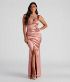 Myla Formal One Shoulder Satin Dress creates the perfect summer wedding guest dress or cocktail party dresss with stylish details in the latest trends for 2023!