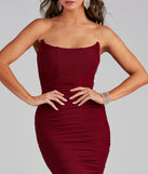 Cassidy Strapless Trumpet Formal Dress creates the perfect summer wedding guest dress or cocktail party dresss with stylish details in the latest trends for 2023!