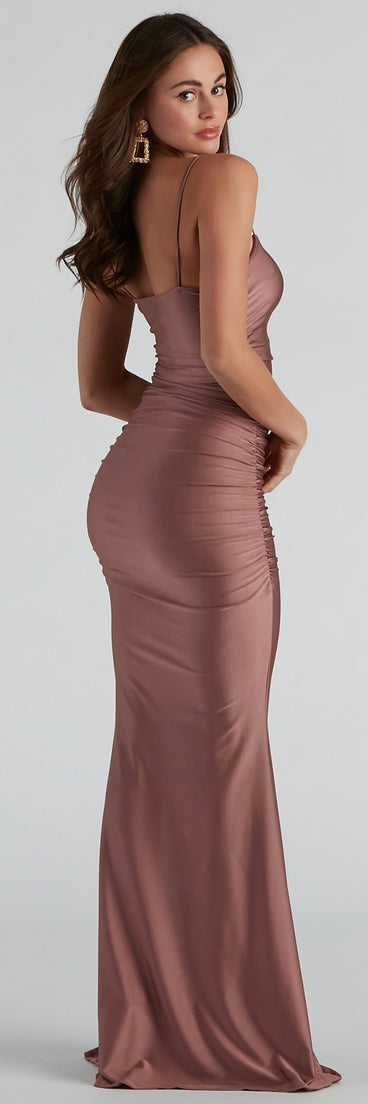 Cece Formal Square Neck Long Dress creates the perfect summer wedding guest dress or cocktail party dresss with stylish details in the latest trends for 2023!