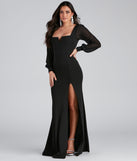 Veronica Formal Chiffon Sleeve Slit Long Dress is a gorgeous pick as your summer formal dress for wedding guests, bridesmaids, or military birthday ball attire!