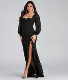Veronica Formal Chiffon Sleeve Slit Long Dress provides a stylish summer wedding guest dress, the perfect dress for graduation, or a cocktail party look in the latest trends for 2024!