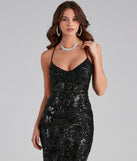 Marleigh Formal Sequin Scroll Dress provides a stylish spring wedding guest dress, the perfect dress for graduation, or a cocktail party look in the latest trends for 2024!