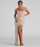 The Debra Formal Sequin Cowl Neck Dress is a gorgeous pick as your 2023 prom dress or formal gown for wedding guest, spring bridesmaid, or army ball attire!