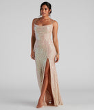 The Debra Formal Sequin Cowl Neck Dress is a gorgeous pick as your 2023 prom dress or formal gown for wedding guest, spring bridesmaid, or army ball attire!