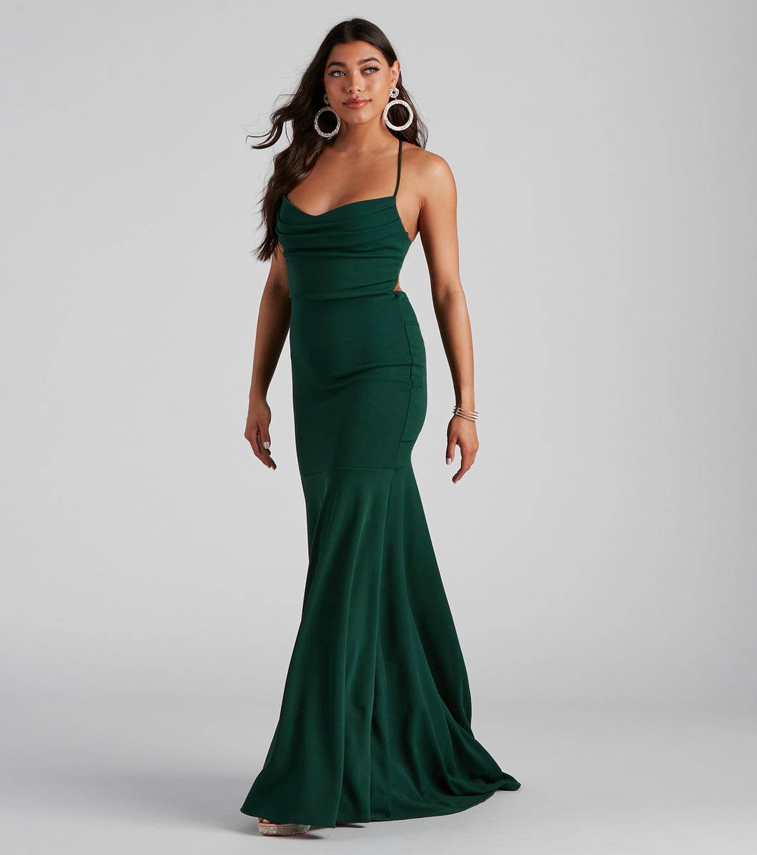 Kaiana Formal Crepe Mermaid Dress & Windsor