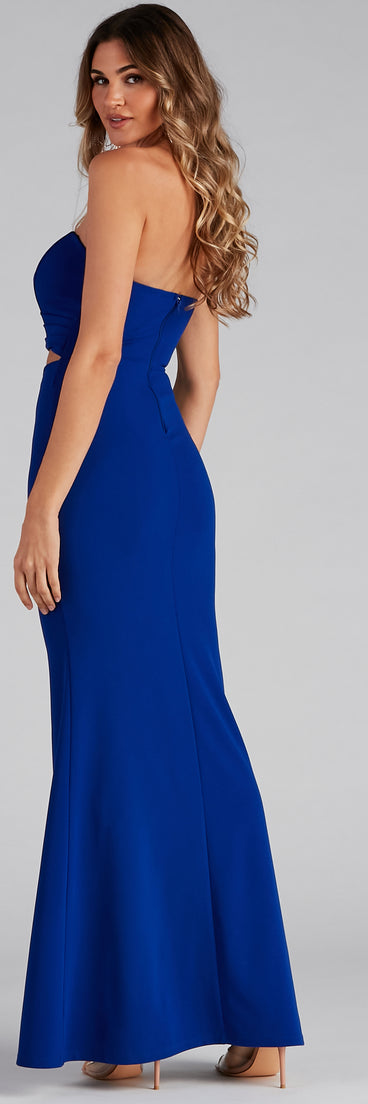 Lolinda Formal Crepe Cutout Long Dress creates the perfect summer wedding guest dress or cocktail party dresss with stylish details in the latest trends for 2023!