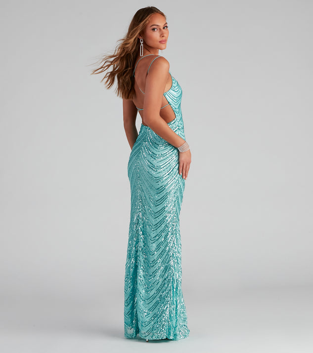 chinese dress ladies Amara Sequin A-Line Dress