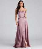 Zoe Satin A-Line Formal Dress creates the perfect summer wedding guest dress or cocktail party dresss with stylish details in the latest trends for 2023!