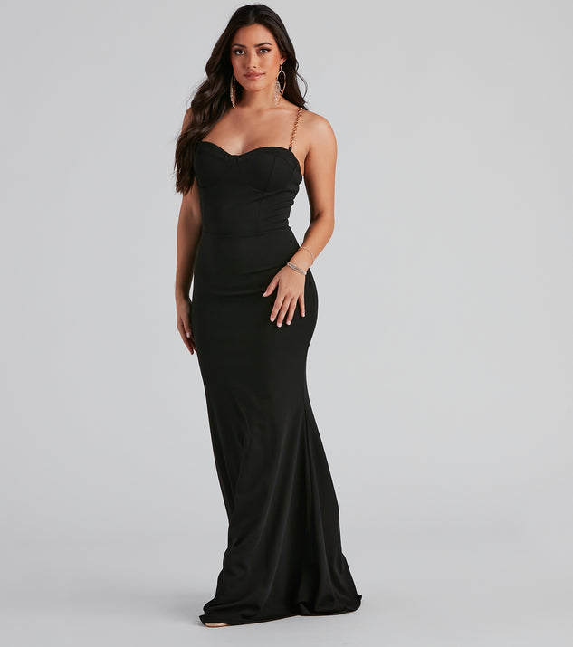 Shirley Formal Chain Strap Long Dress