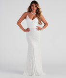 Natalie Sequin A-Line Formal Dress is a stunning choice for a bridesmaid dress or maid of honor dress, and to feel beautiful at Prom 2023, spring weddings, formals, & military balls!