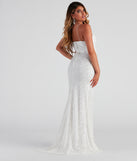 Natalie Sequin A-Line Formal Dress is a stunning choice for a bridesmaid dress or maid of honor dress, and to feel beautiful at Prom 2023, spring weddings, formals, & military balls!