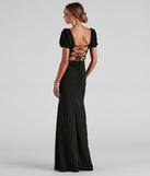 Denali Formal Puff Sleeve Long Dress provides a stylish spring wedding guest dress, the perfect dress for graduation, or a cocktail party look in the latest trends for 2024!