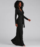 Vina Formal Tied V-Neck Long Dress creates the perfect summer wedding guest dress or cocktail party dresss with stylish details in the latest trends for 2023!