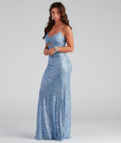Libbie Formal Sequin Cutout Dress creates the perfect summer wedding guest dress or cocktail party dresss with stylish details in the latest trends for 2023!