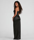 Kairi Formal Satin A-Line Dress creates the perfect summer wedding guest dress or cocktail party dresss with stylish details in the latest trends for 2023!