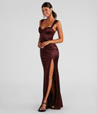 Catrina Formal Satin Sweetheart Dress creates the perfect summer wedding guest dress or cocktail party dresss with stylish details in the latest trends for 2023!